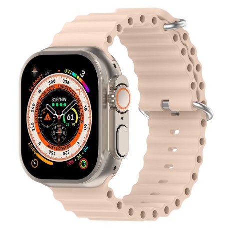 Силиконовый ремешок Ocean для Apple Watch Ultra 49mm/45mm /44mm - розовый