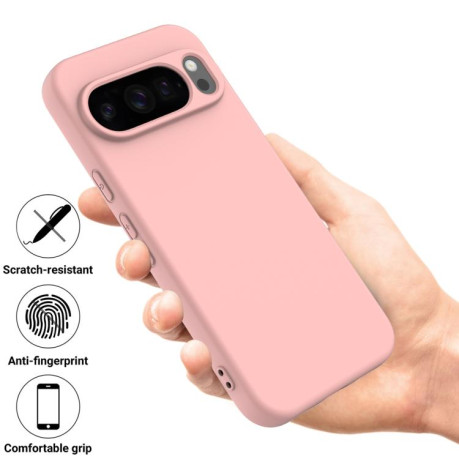 Силиконовый чехол Solid Color Liquid Silicone на Google Pixel 10 Pro XL - розовый