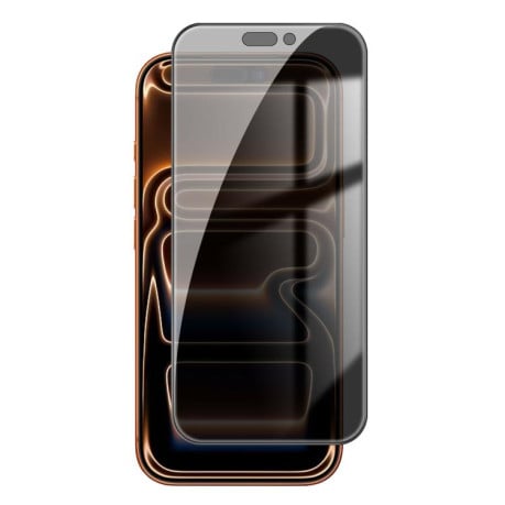 Защитное стекло Kalebol High-Aluminum Screen-Printed Full-Coverage Black-Border Privacy на iPhone 17 Pro Max - черное