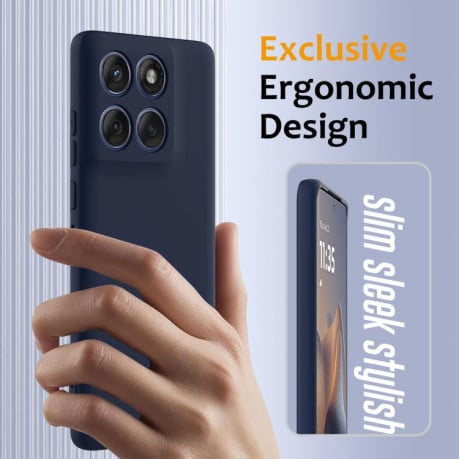 Силиконовый чехол Shockproof Silicone Magsafe для Motorola Edge 60 Pro - синий
