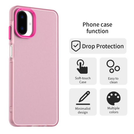 Противоударный чехол Candy Series для Samsung Galaxy A07 4G - красный