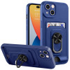 Протиударний чохол Ring Kickstand для iPhone 14 Pro Max - синій
