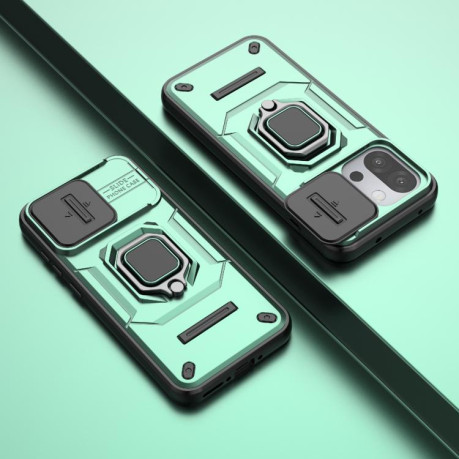 Противоударний чехол Sliding Camshield для OnePlus 13T 5G - зелений