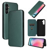 Чохол-книжка Carbon Fiber Texture на Samsung Galaxy A25 5G - зелений
