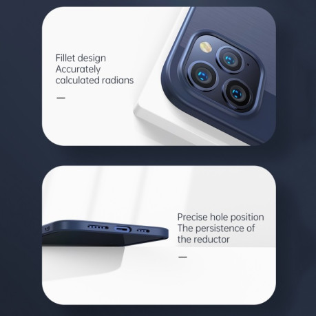 Противоударный чехол JOYROOM Shadow Series на iPhone 12 Pro Max - синий