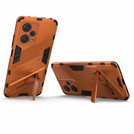 Противоударный чехол Punk Armor для Xiaomi Redmi Note 12 Pro 5G - оранжевый
