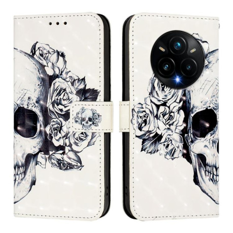 Чохол-книжка 3D Painting для Realme 14 Pro+ 5G - Skull