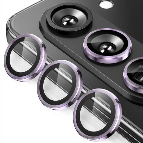 Захисне скло на камеру ENKAY Aluminium для Samsung Galaxy Fold 7 - фіолетове