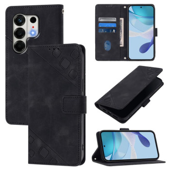 Чехол-книжка Skin-feel Embossed на Tecno Camon 50 4G — черные