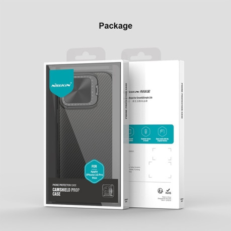 Протиударний чохол NILLKIN CamShield Prop Translucent на iPhone 16 Pro Max - чорний