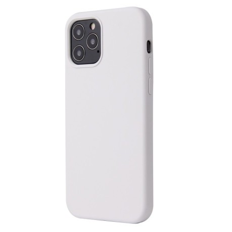 Силіконовий чохол Solid Color Liquid на iPhone 12/12 Pro - білий
