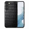 Противоударный чехол Crocodile Grain для Samsung Galaxy S23 5G - черный