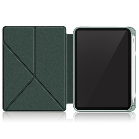 Чохол-книга Cloth Texture Multi-folding для iPad mini 6 - зелений