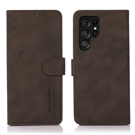 Чохол-книжка KHAZNEH Matte Texture для Samsung Galaxy S25 Ultra 5G - коричневий