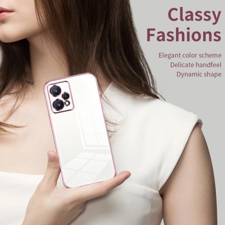 Противоударный чехол Space Fine Hole для Realme 9 Pro+ / Narzo 50 Pro - фиолетовый