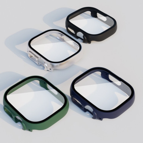 Накладка с защитным стеклом на Apple Watch Ultra 49mm - серая