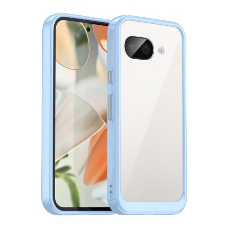 Противоударный чохол Colorful Acrylic Series для Google Pixel 9a - синий