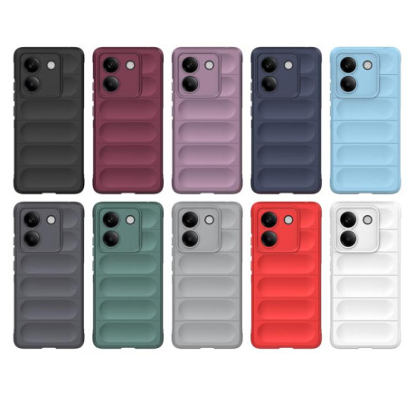 Силиконовый чехол Magic Flannel для Xiaomi Poco M7 Pro 5G - темно-серый