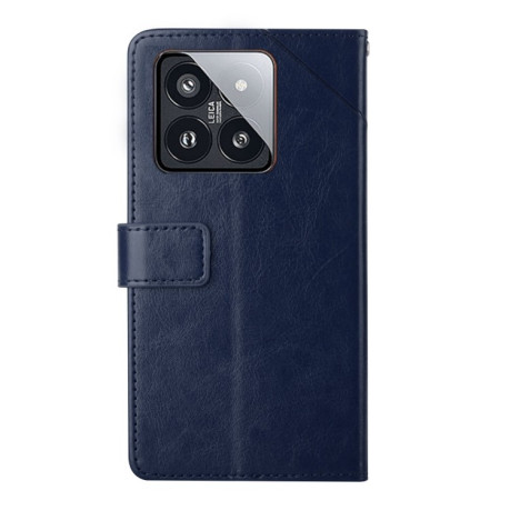 Чехол-книжка Y-shaped Pattern для Xiaomi 14 - синий