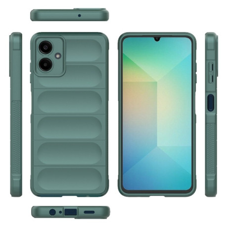 Силиконовый чехол Magic Flannel для Samsung Galaxy A06 4G - зеленый