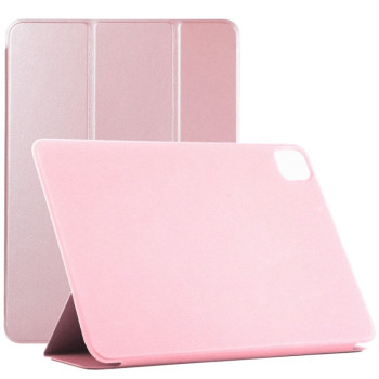 Магнитный чехол-книжка Horizontal Flip Ultra-thin для iPad Pro 12.9 2021/2020 - розовое золото