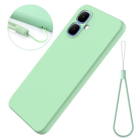 Силіконовий чохол Solid Color Liquid Silicone на Infinix Smart 20 4G — зелений