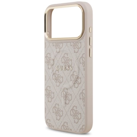 Оригінальний чохол Guess 4G PU Classic Logo з MagSafe на iPhone 17 Pro Max - Pink