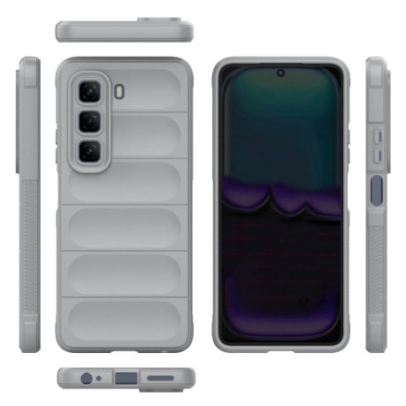 Силіконовий чохол Magic Flannel для Infinix Hot 50 4G - сірий
