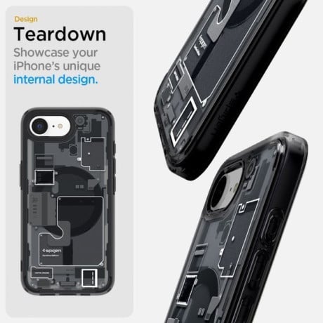 Оригинальный чехол Spigen Ultra Hybrid  Zero One Mag для iPhone 16e - Black