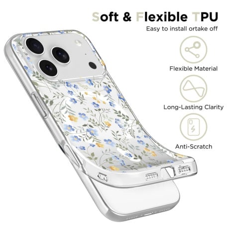Чохол Tech-Protect FlexAir Hybrid з MagSafe на iPhone 17 Pro Max - Daisies with Leaves