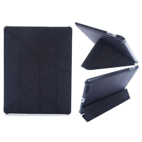 Чехол Cross Pattern Foldable Transformers черный для iPad Air 2