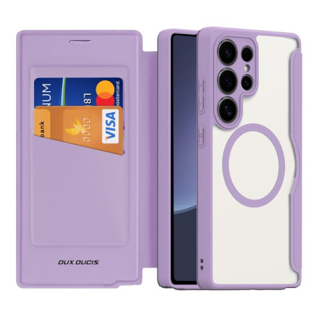 Чохол-книжка DUX DUCIS Skin X Pro Series Magsafe  для Samsung Galaxy S25 Ultra 5G - фіолетовий