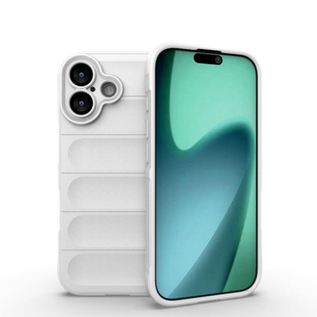 Силиконовый чехол Magic Flannel для iPhone 17 - белый