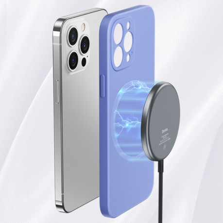 Силіконовий чохол Benks Silicone Case (з MagSafe Support) для iPhone 14/13 - фіолетовий