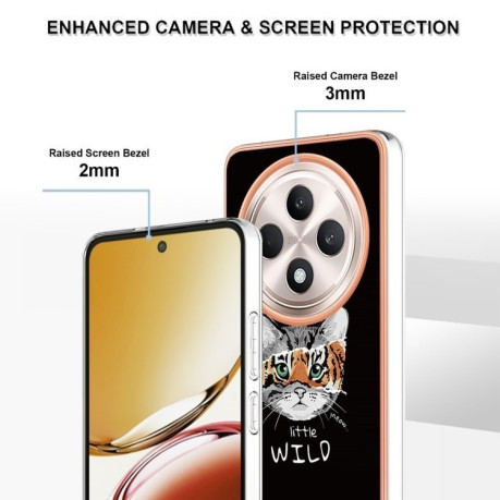 Противоударный чехол Electroplating IMD для OPPO Reno12 F/12 FS 5G - Growth