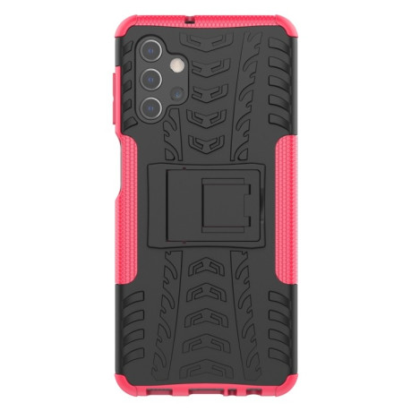 Противоударный чехол Tire Texture на Samsung Galaxy A32 5G - розовый