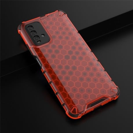 Противоударный чехол Honeycomb на Xiaomi Redmi 9Т - красный
