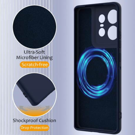 Силіконовий чохол Shockproof Silicone Magsafe для Motorola Edge 50 Pro - синій