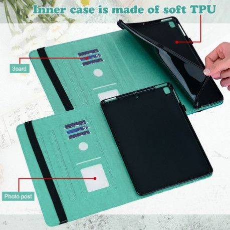 Чохол-книжка Tree Deer Embossed Leather для Xiaomi Redmi Pad SE 8.7 - зелений