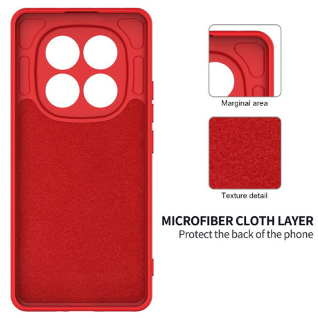Силіконовий чохол Solid Color Liquid Silicone на Xiaomi Poco X7 - червоний