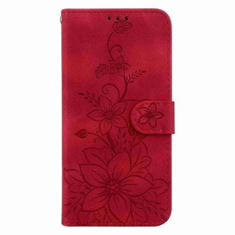 Чохол-книжка Lily Embossed Leather для Samsung Galaxy A25 5G - червоний