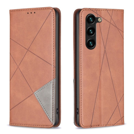 Чохол-книжка Rhombus Texture для Samsung Galaxy S25+ 5G - коричневий