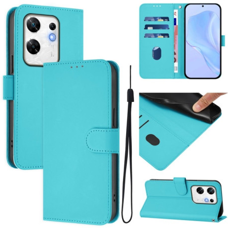Чехол-книжка Skin Feel Solid Color Leather для Infinix Zero 30 4G - синий