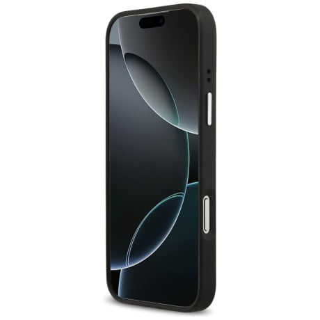 Оригинальный чехол Guess Grained Big 4G Classic Logo на iPhone 17 Pro Max - black