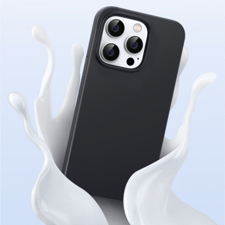 Оригинальный силиконовый чехол Ugreen Flexible Rubber для iPhone 14 Pro - черный