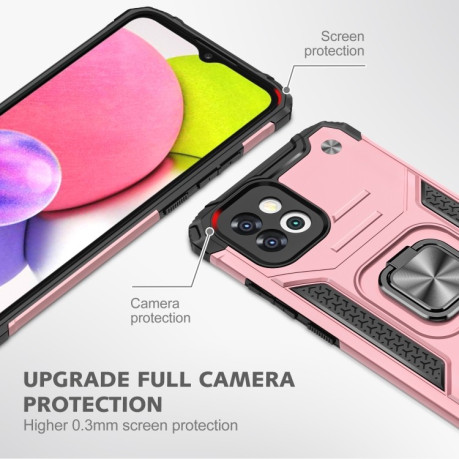 Протиударний чохол Magnetic Armor для Samsung Galaxy A03 – рожеве золото
