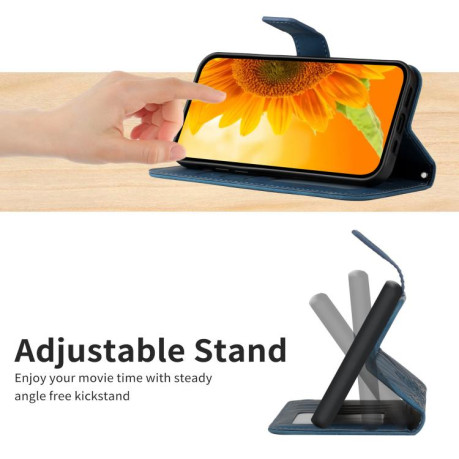 Чехол-книжка Skin Feel Sun Flower для Motorola Edge 60 5G - синий