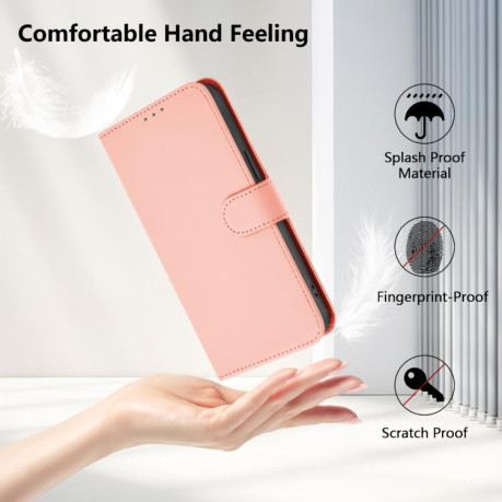 Чохол-книжка Skin Feel S-type для OnePlus 13R/Ace 5/Ace 5 Pro - рожевий