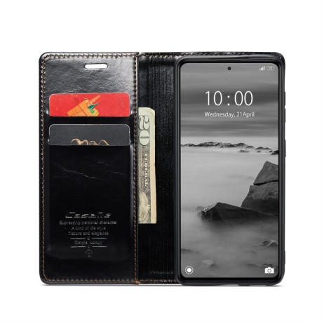 Чехол-книжка CaseMe 003 Series на Xiaomi Redmi Note 12 5G / Poco X5 - черный