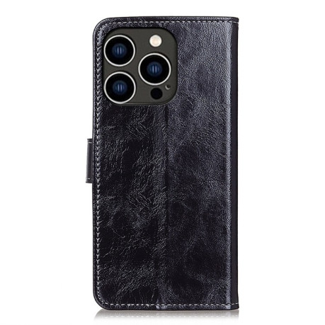 Чехол-книжка Magnetic Retro Crazy Horse Texture на iPhone 16 Pro Max - черный